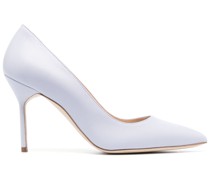 Pumps im Metallic-Look