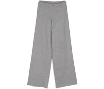 wide-leg cashmere trousers