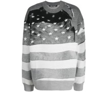 Sweatshirt mit Stars and Stripes-Print