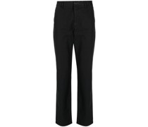 Schmale Chino mit Logo-Stickerei