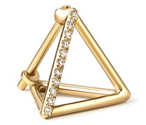 Dreieckiger Ohrring mit Diamanten