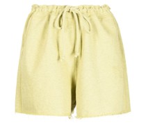 Ungesäumte Shorts mit Kordelzug