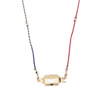 14kt Gelbgoldhalskette mit Saphiren
