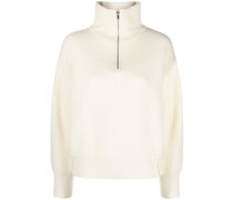 ribbed-knit half-zip Pullover
