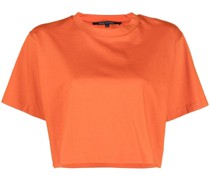 Cropped-T-Shirt mit rundem Ausschnitt