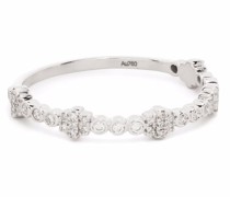 18kt Weißgoldring mit Diamanten