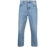 Cropped-Jeans mit Stone-Wash-Optik