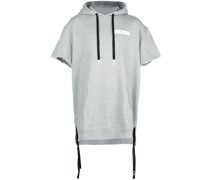 Kurzärmeliger Kapuzenpullover