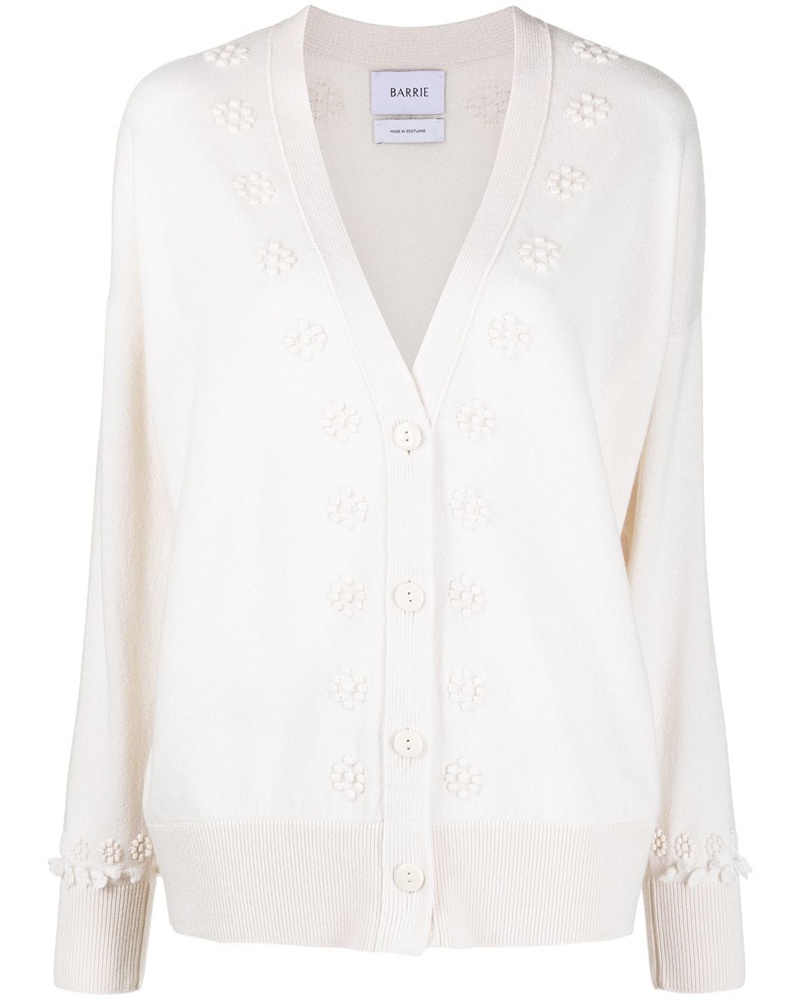 Barrie Damen Kaschmircardigan mit V-Ausschnitt
