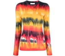 Kaschmirpullover mit Batikmuster