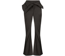Ausgestellte High-Waist-Hose