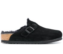 Mules mit Shearling-Futter