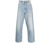 Ausgeblichene Straight-Leg-Jeans