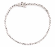 14kt Weißgoldarmband mit Diamanten