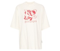 T-Shirt mit Drachen-Monogramm