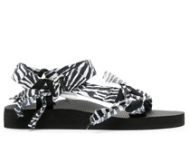 Trekky Sandalen mit Zebra-Print