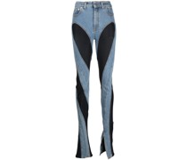 Skinny-Jeans mit Kontrastnähten