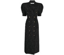 Gepunktetes Midikleid