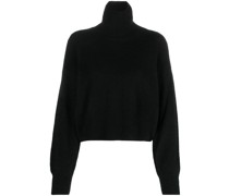 Fein gestrickter Rollkragenpullover