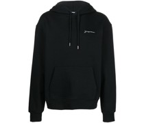 Hoodie mit Logo-Stickerei