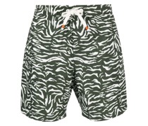 Badeshorts mit durchgehendem Print