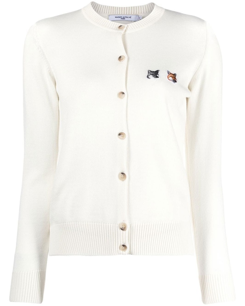 Kitsuné Damen Bestickter Cardigan