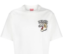 T-Shirt mit Logo-Stickerei