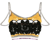 Gestricktes Cropped-Top