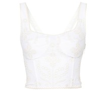 Mariel embroidery cropped top