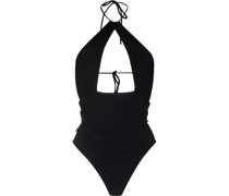 Neckholder-Badeanzug mit Cut-Outs