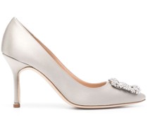Hangisi Pumps aus Satin 90mm