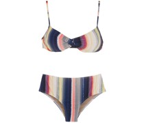 Gestreifter Verônica Bikini