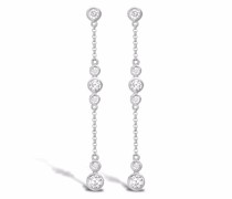 18kt Weißgoldohrstecker mit Diamanten