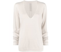 Kaschmirpullover mit V-Ausschnitt