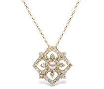 18kt Gelbgoldanhänger mit Diamanten