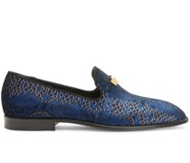 Jareth Loafer mit Schlangen-Print