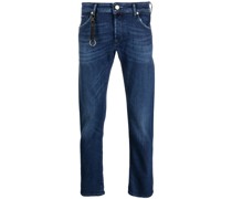 Tief sitzende Straight-Leg-Jeans