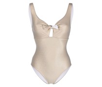 bow-detail stretch swimsuit