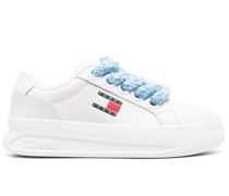 Flatform-Sneakers mit Logo-Print