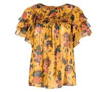 Bluse mit Blumen-Print