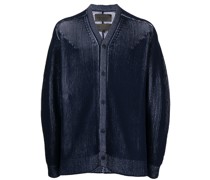 Gerippter Cardigan mit Knöpfen