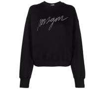 Sweatshirt mit Strass