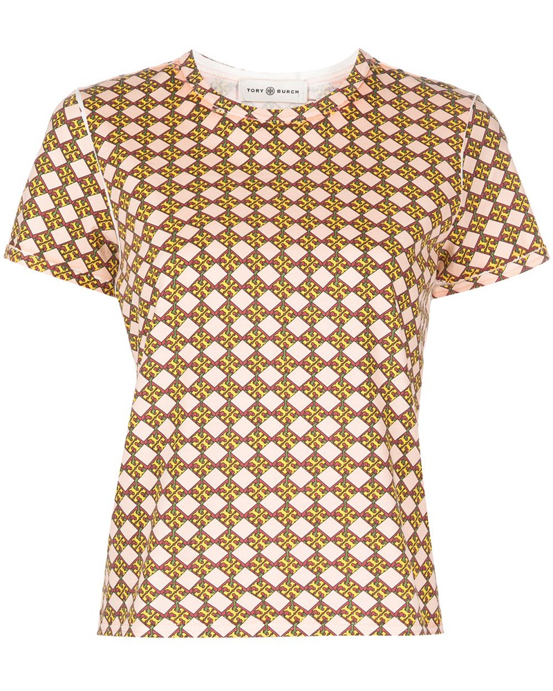 Tory Burch Damen T-Shirt mit Logo