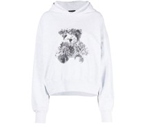 Hoodie mit Teddy-Print