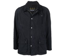 Einreihige Jacke mit Logo