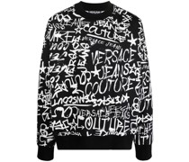 Sweatshirt mit Graffiti-Print