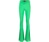 Ausgestellte Hose mit Raffung