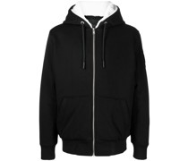 Kapuzenjacke mit Logo-Schild