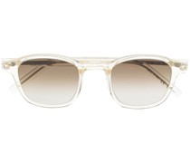 tortoiseshell round-frame sunglasses