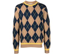 Pullover mit Argyle-Strickmuster